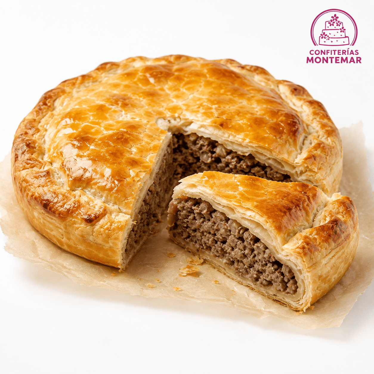 Pastel de carne y queso individual - Imagen 1