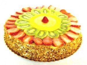 Tarta piña, macedonia y nata - Imagen 1