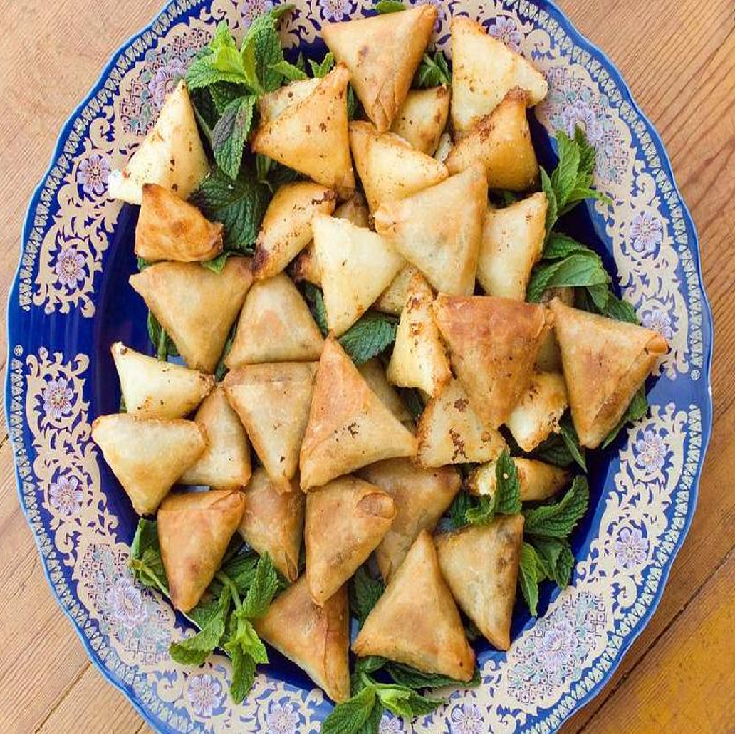 Briwats de espinacas, piñones y gambas (Pack 15 Unidades) - Imagen 1