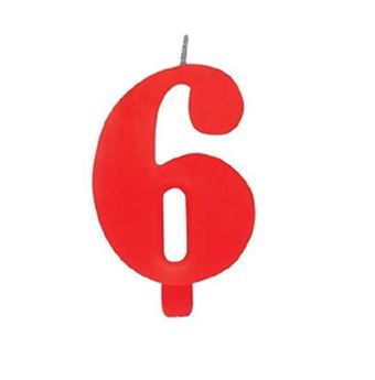 Vela roja N6 - Imagen 1