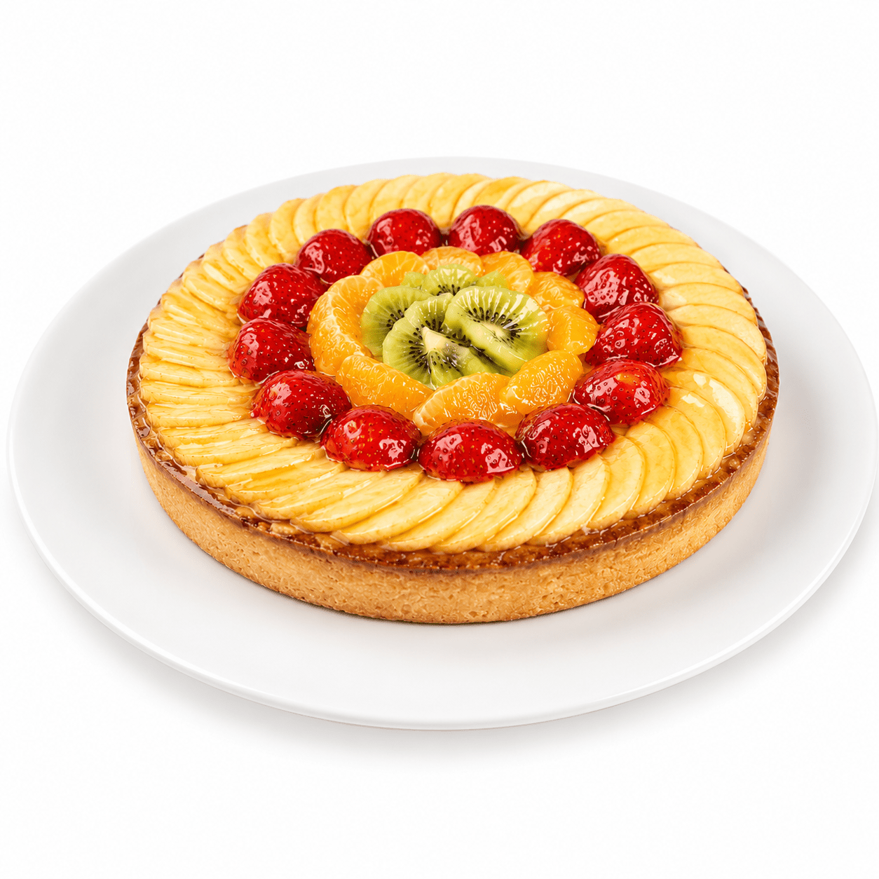 Tarta masa quebrada y frutas - Imagen 1